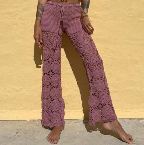 Pantaloni crochet